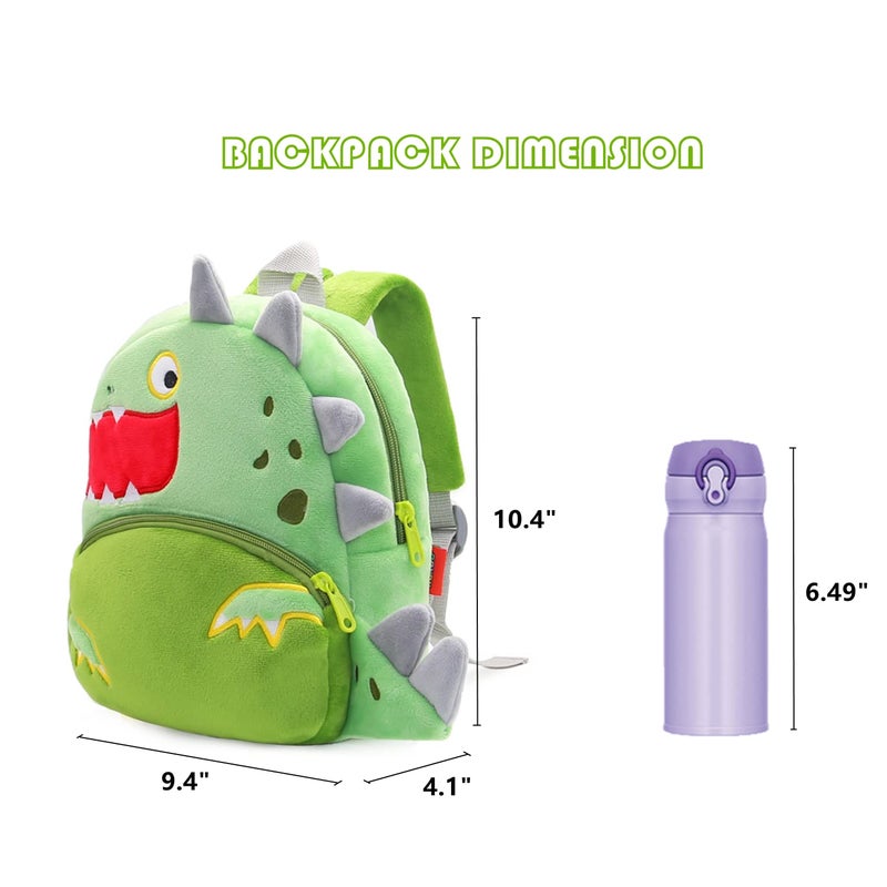 NICE CHOICE Cute Toddler Backpack Toddler Bag Plush Animal Cartoon Mini Travel Bag for Baby Girl Boy 2-6 Years(Cute Dinosaur) - Image 5